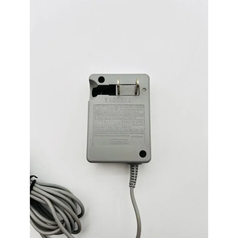 Nintendo WAP-002 OEM Wall Charger for Nintendo DS/3DS/2DS XL - Gray Tested Works